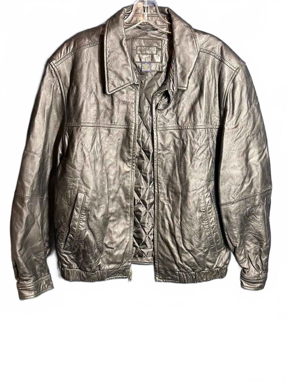 Saddlebred Men's Black Leather Jacket Size M
